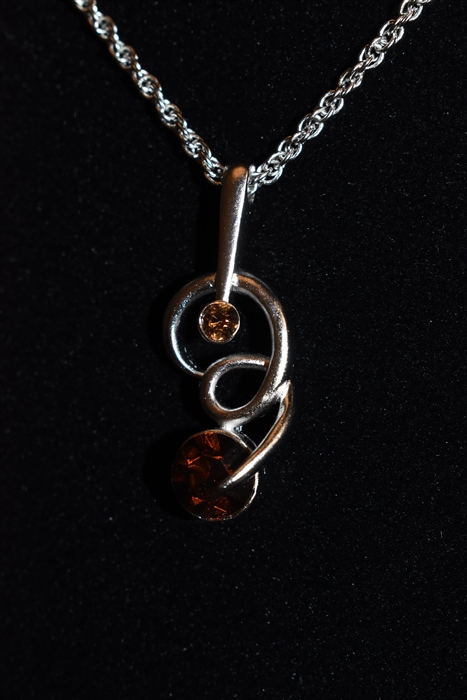 Rhodium Nina Ricci - Vintage Necklace, size O/S