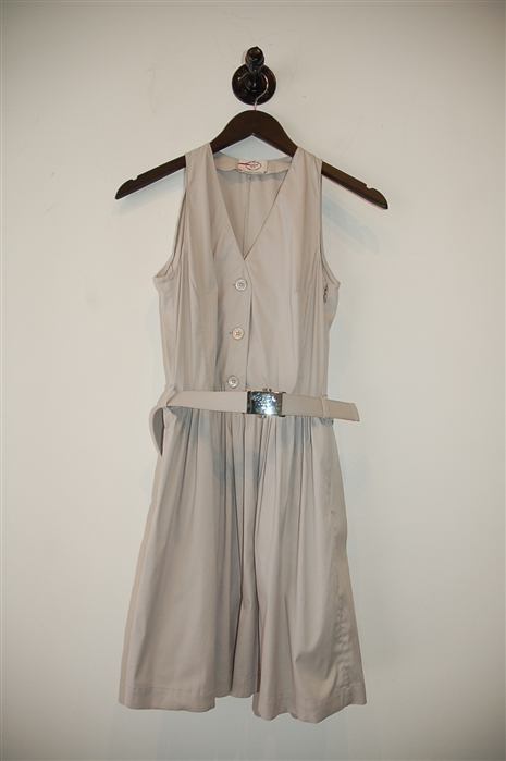 Pale Gray Prada A-Line Dress, size 2