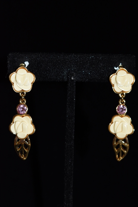 Gold Nina Ricci - Vintage Earrings, size O/S