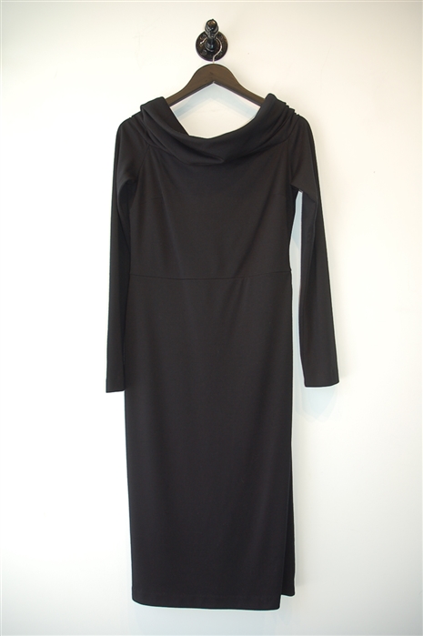 Basic Black Dior Midi Dress, size 8