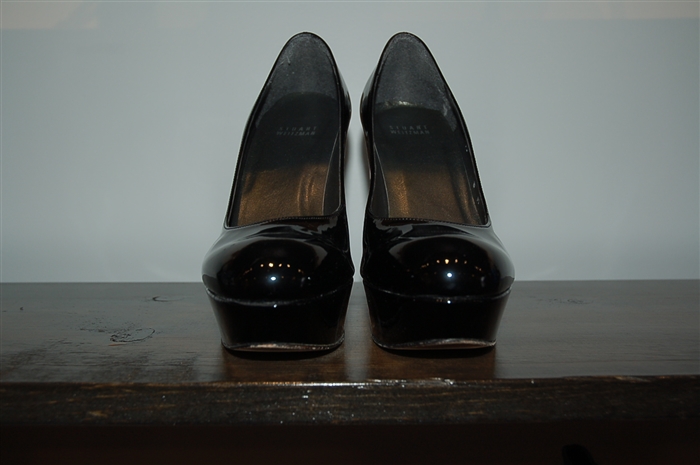 Black Patent Stuart Weitzman Pumps, size 8