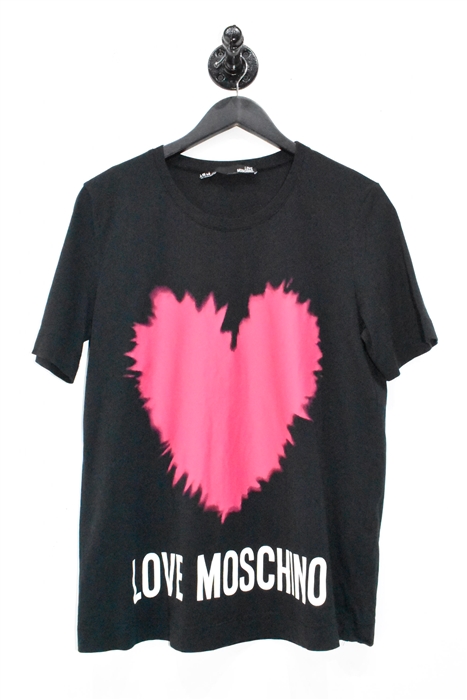 Black Moschino - Love T-Shirt, size 12