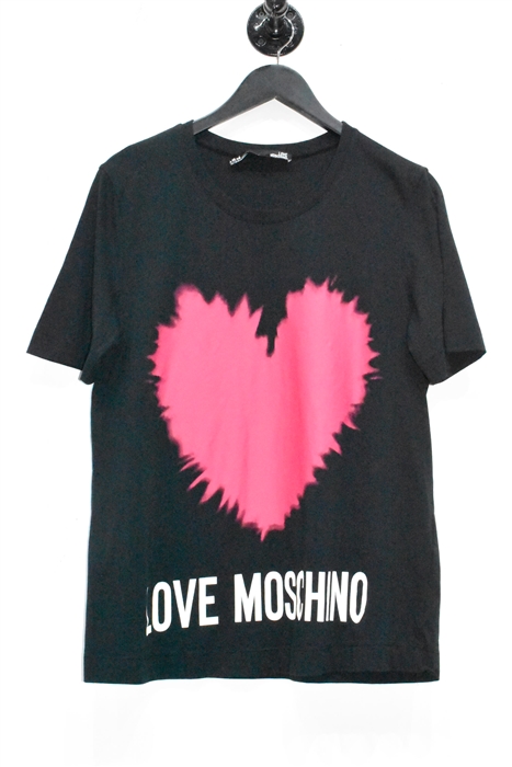 Black Moschino - Love T-Shirt, size 12
