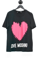 Black Moschino - Love T-Shirt, size 12