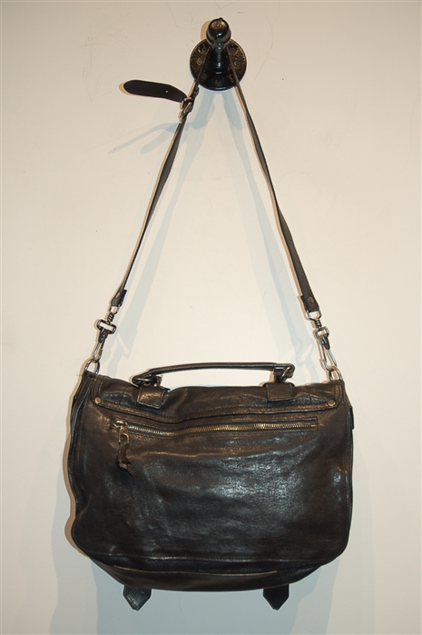 Black Leather Proenza Schouler Satchel, size M