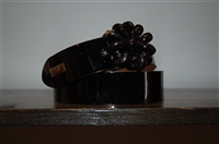 Black Patent Versace Jeans Couture Belt, size S