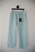 Powder Teal Versace Trousers, size 34