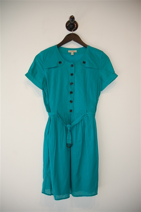 Turquoise Burberry Shirt Dress, size 2