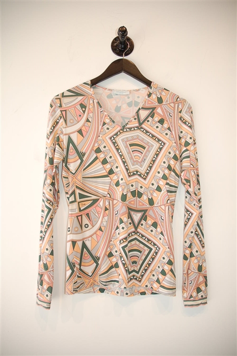 Geometric Emilio Pucci Pullover, size XS