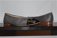 Dark Silver Chanel Ballet Flats, size 9