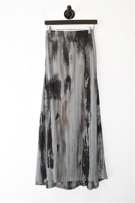 Abstract Print Issey Miyake Pleated Skirt, size L