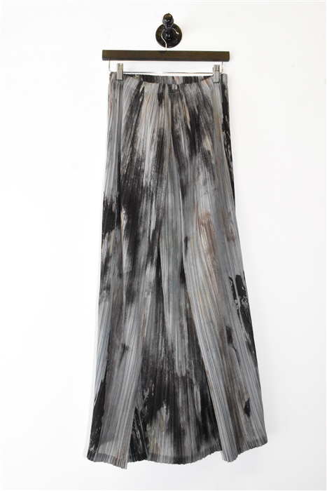 Abstract Print Issey Miyake Pleated Skirt, size L