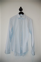 Blue Stripe Valentino Button Shirt, size M