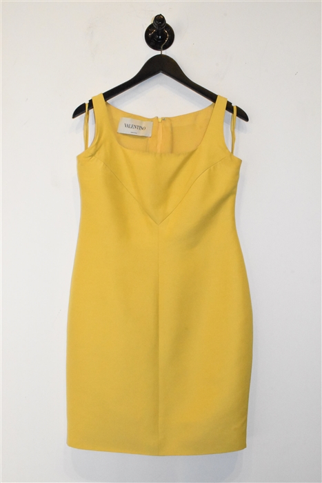 Sunshine Yellow Valentino Sheath Dress, size 6