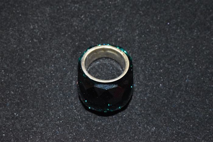 Aquamarine Swarovski Ring, size O/S