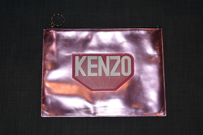 Metallic Pink Kenzo Clutch, size M