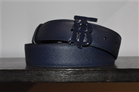 Navy Burberry Belt, size L