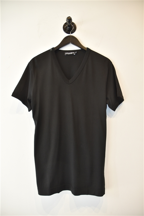Basic Black Dolce & Gabbana T-Shirt, size L