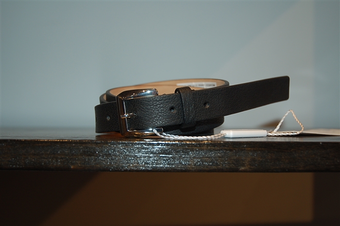 Black Leather Max Mara Belt, size M