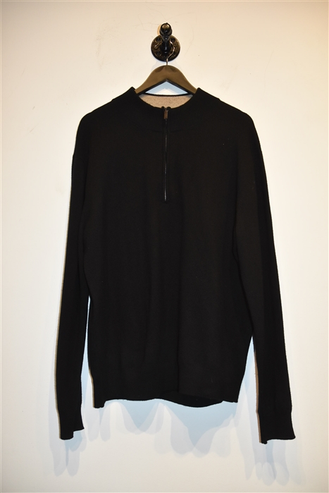Basic Black Maurizio Baldassari Cashmere Sweater, size XL