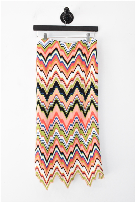 Striped Marc Cain Midi Skirt, size M