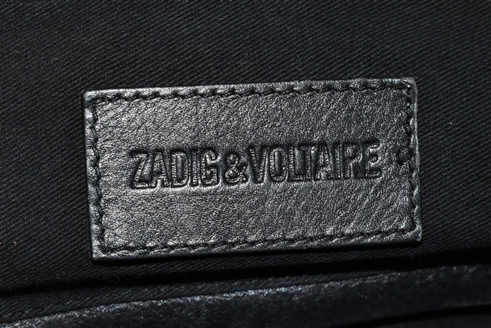 Black Leather Zadig & Voltaire Tote, size L