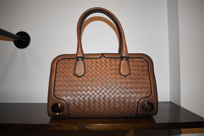 Mocca Bottega Veneta Satchel, size S