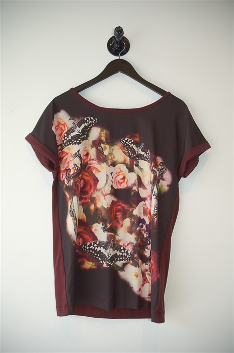 Floral Luisa Cerano T-Shirt, size 8