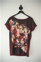Floral Luisa Cerano T-Shirt, size 8
