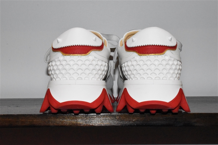 White Leather Christian Louboutin Sneaker, size 7