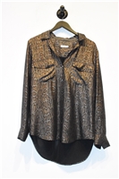Snakeskin Equipment Silk Shirt, size S