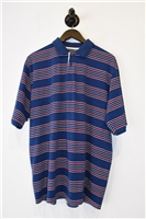 Blue Stripe Christian Dior - Vintage Polo, size L