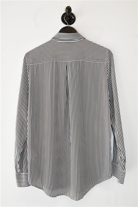 Black & White Equipment Silk Shirt, size M