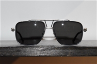 Black & Silver Chrome Hearts Sunglasses, size O/S