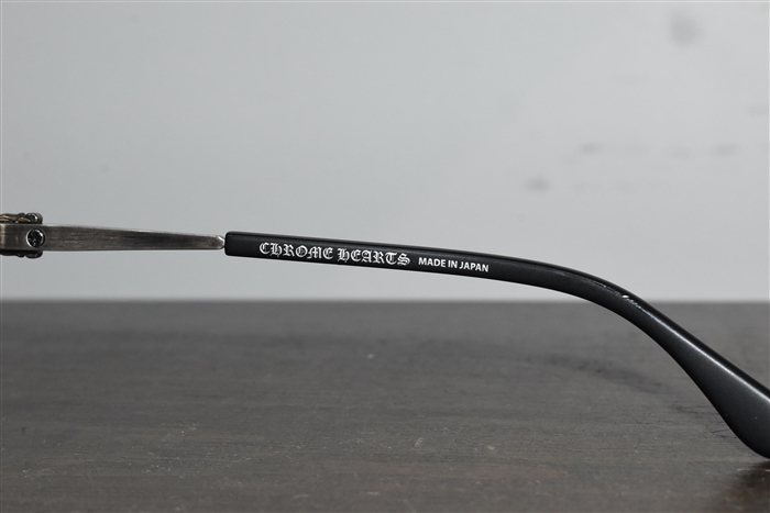 Black & Silver Chrome Hearts Sunglasses, size O/S