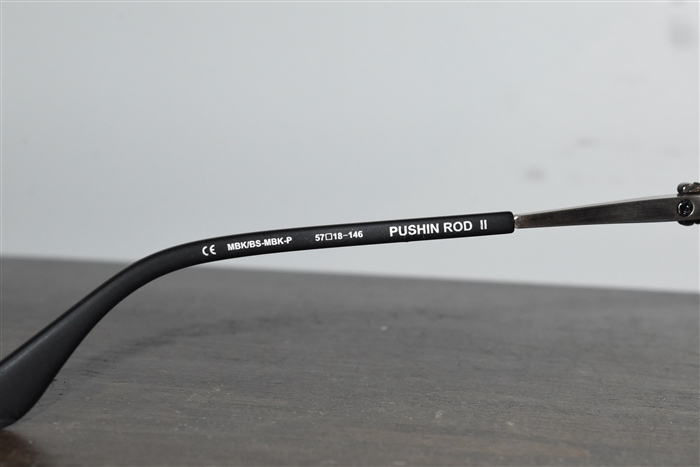 Black & Silver Chrome Hearts Sunglasses, size O/S
