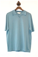Teal Hermes Polo, size L
