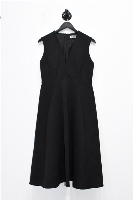 Basic Black Jil Sander A-Line Dress, size M