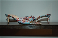 Floral Miu Miu Sandal, size 7.5