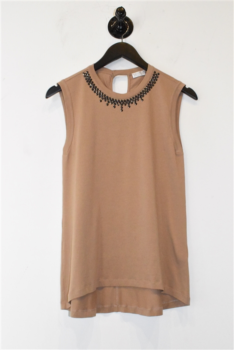Nutmeg Brunello Cucinelli Sleeveless, size M