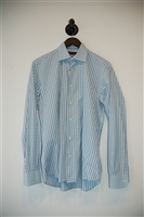 Blue Check Etro Button Shirt, size M