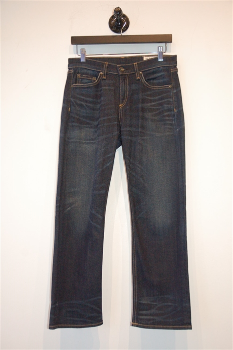 Dark Denim Rag & Bone Straight Leg Jean, size 28
