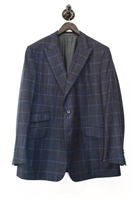 Navy Check Pal Zileri Two-Piece Suit, size 44
