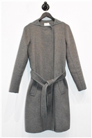 Dark Ash Vince Wrap Coat, size S