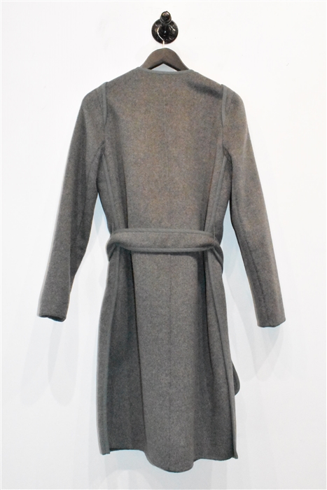 Dark Ash Vince Wrap Coat, size S