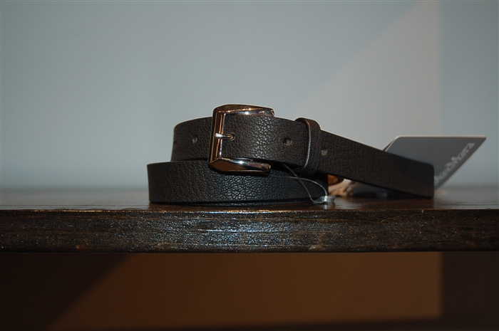 Black Leather Max Mara Belt, size M