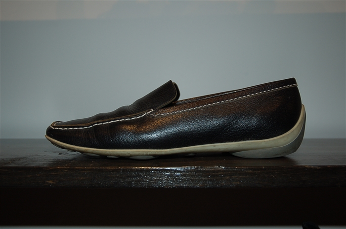 Black Leather Miu Miu Loafer, size 8