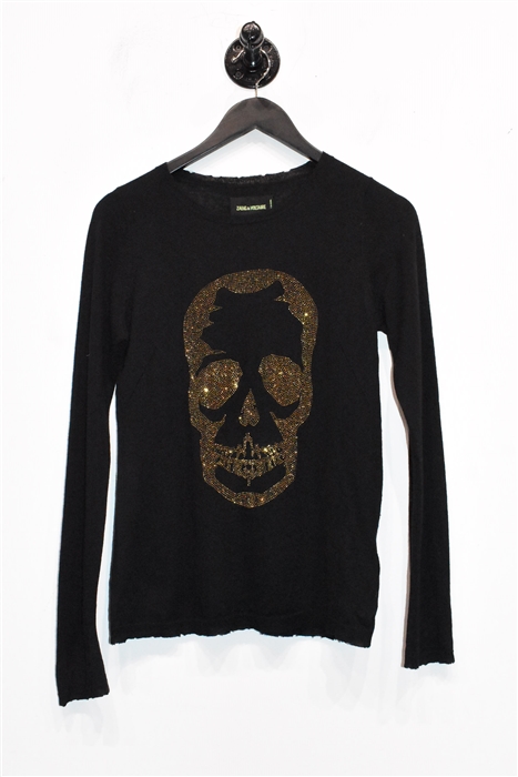 Black Zadig & Voltaire Cashmere Sweater, size XS