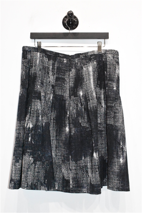 Abstract Print Akris - Punto A-Line Skirt, size 14