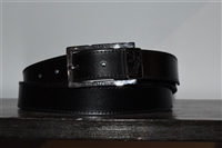 Black Leather Versace Collection Belt, size XL